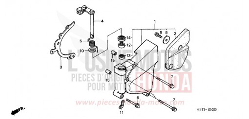 LEFT REAR CRANKCASE COVER XL1000V5 de 2005